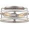 Progress Lighting Gulliver 14.37" 2-Light Flush Mount Light, Galvanized