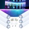 Muzata 6Pack 3.3FT Wide Spotless V-Shape LED Channel Milky Diffuser V101