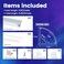 Muzata 6Pack 3.3FT Wide Spotless V-Shape LED Channel Milky Diffuser V101