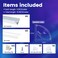 Muzata 6Pack 3.3FT Wide Spotless V-Shape LED Channel Milky Diffuser V101