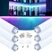 Muzata 6Pack 3.3FT Wide Spotless V-Shape LED Channel Milky Diffuser V101