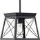 Progress Lighting Briarwood Mini-Pendant Light, Ceruse Black