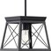 Progress Lighting Briarwood Mini-Pendant Light, Ceruse Black