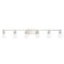 Progress Lighting Adley 6-Light Bath Vanity Light, Brushed Nickel