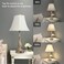 LALISU Farmhouse Table Lamp Touch Control 3-Way Table Lamp with USB Charge