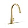 Kohler 22036-2MB Simplice Touchless Pull Down Kitchen Faucet, Kitchen Sink Faucet with Pull Down Sprayer, Vibrant Brushed Moderne Brass