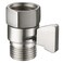 Angle Simple Shower Valve Brushed Nickel, Flow Adjuster Restrictor Shut Off