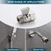 Angle Simple Shower Valve Brushed Nickel, Flow Adjuster Restrictor Shut Off