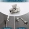 Angle Simple Shower Valve Brushed Nickel, Flow Adjuster Restrictor Shut Off