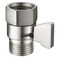 Angle Simple Shower Valve Brushed Nickel, Flow Adjuster Restrictor Shut Off