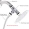 NearMoon Solid Brass G1/2" Shower Arm, 3-Way Diverter Valve for Handheld and Fixed Spray Head, Bathroom Component for Showerhead Combo T-Adapter (Fixed Nut, Chrome Finish)