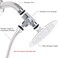 NearMoon Solid Brass G1/2" Shower Arm, 3-Way Diverter Valve for Handheld and Fixed Spray Head, Bathroom Component for Showerhead Combo T-Adapter (Fixed Nut, Chrome Finish)