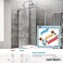 gotonovo Exposed Shower System Brushed Nickel,Ceramic Lever Handle