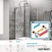 gotonovo Exposed Shower System Brushed Nickel,Ceramic Lever Handle