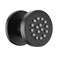Solid Brass Body Spray Shower Jet - Round Massage Side Sprayer Spa System Shower Set Adjustable Wall Mounted, Matte Black Finish
