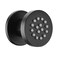 Solid Brass Body Spray Shower Jet - Round Massage Side Sprayer Spa System Shower Set Adjustable Wall Mounted, Matte Black Finish