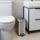 iTouchless 3 Gallon Step Wastebasket for Bathroom with Lid and Deodorizer