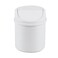 Eagrye 0.5 Gallon Tiny Desktop Trash Can, Swing-Top Mini Garbage Can, White