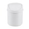 Eagrye 0.5 Gallon Tiny Desktop Trash Can, Swing-Top Mini Garbage Can, White
