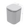Morcte 1-Pack 0.5 Gallon Tiny Trash Can, Gray Mini Desktop Garbage Can