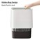 SUBEKYU 2.3 Gal Bathroom Trash Can,Small Garbage Can for Kitchen,White