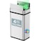 iTouchless 4 Gal Kids Room Wastebasket Wings-Open Sensor Bin   Silver
