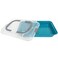 casaWare 9 x 13 x 2-inch Covered Rectangular Cake Pan with Wide Handles (Blue Granite)