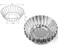 LASSUM 10 Pcs Aluminum Egg Tart Mold Baking Cups,Cupcake Cake Cookie Pudding Lined Mould Tin Baking Tool
