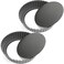 Tosnail 2 Pack Deep Tart Pan, 9.5" x 2" Quiche Pie Pan with Removable Loose Bottom, Fluted Baking Pan