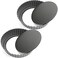 Tosnail 2 Pack Deep Tart Pan, 9.5" x 2" Quiche Pie Pan with Removable Loose Bottom, Fluted Baking Pan