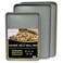 casaWare 3pc Ultimate Cookie Sheet Set (Silver Granite)