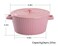 WHJY Pink Ceramic Casserole Dish with Lid &frac14;&OElig;1 Quart Ceramic Casserole Pan for Bakeware Oven