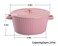 WHJY Pink Ceramic Casserole Dish with Lid &frac14;&OElig;1 Quart Ceramic Casserole Pan for Bakeware Oven