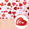 6-Piece Heart Cookie Cutter Set, Plastic Baking Molds