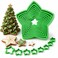 Christmas Star Cookie Cutters Set, 10 Different Sizes Plastic Baking Cutter