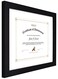 Golden State Art 11x14 Diploma Frame for 8.5x11 Document,Solid Wood/Glass