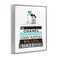 'Bookstack with Beauty Brushes' Framed Giclee Art