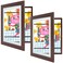 2 Pack 10x12.5 Front-Opening Kids Artwork Frames Changeable (Walnut)