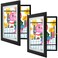2 Pack 10x12.5 Front-Opening Kids Artwork Frames Changeable (Black)