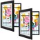 2 Pack 10x12.5 Front-Opening Kids Artwork Frames Changeable (Black)