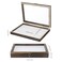 Cabilock Wood Insect Display Case, Clear Shadow Box for Butterfly Specimens