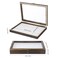 Cabilock Wood Insect Display Case, Clear Shadow Box for Butterfly Specimens
