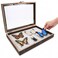 Cabilock Wood Insect Display Case, Clear Shadow Box for Butterfly Specimens
