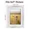 Egofine 2 Pack 5x7 Rotating Floating Picture Frames,Double-Sided Display with HD Glass Front Wooden Distressed Frame for Vertical or Horizontal Tabletop Display, White