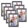 Giftgarden 5x7 Picture Frame Antique Silver 7 Pack, 5 &euro; by 7&acirc;&euro; Distressed Silver Photo Frames Rustic for Wall or Tabletop