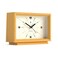 NEWGATE &reg; Hollywood Desk Clock   Contemporary Rectangular Design   Solid Wood   Pale Oak Finish   Mid-Century Style for Desk, Table top, Shelf or Bedside