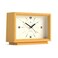 NEWGATE &reg; Hollywood Desk Clock   Contemporary Rectangular Design   Solid Wood   Pale Oak Finish   Mid-Century Style for Desk, Table top, Shelf or Bedside