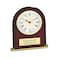 Executive Gift Shoppe Arched Personalized Mahogany Desktop Alarm Clock with Custom Engraving
