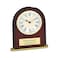 Executive Gift Shoppe Arched Personalized Mahogany Desktop Alarm Clock with Custom Engraving