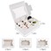 Moretoes 24pcs Bakery Boxes with 3 Styles Window, 8x6x2.5in Treat Boxes